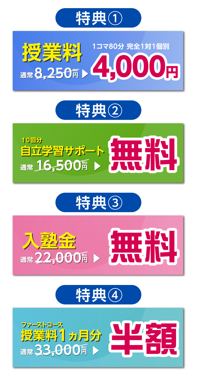 夏の4大特典