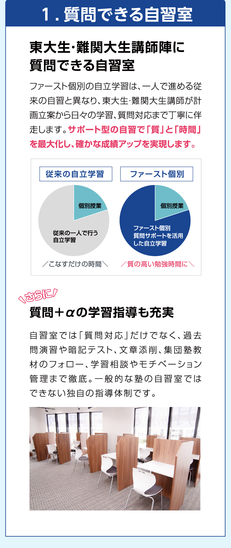 質問できる自習室